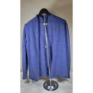 14th‎ & Union 100% Cashmere Open Front Cardigan – Blue (Size M)
